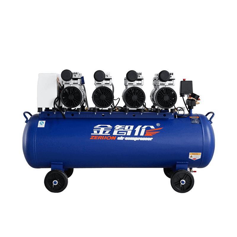 ZL-750W×4-120L 4HP Pemampat Udara Tanpa Minyak Senyap